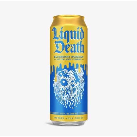 Liquid Death Blueberry Tea 19.2 oz 1 pk (Pack of 12)
