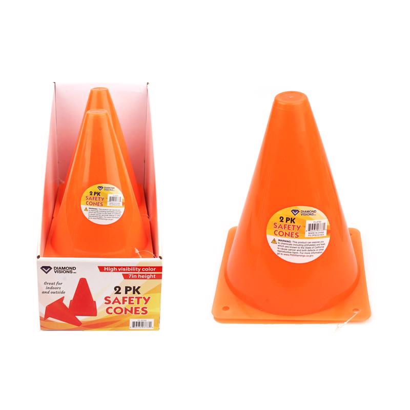 Diamond Visions Cones Toy Orange 2 pc (Pack of 24)