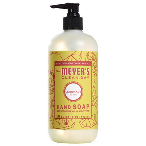 Mrs. Meyer's Clean Day Lemonade Scent Liquid Hand Soap 16 fl. oz. (Pack of 12)