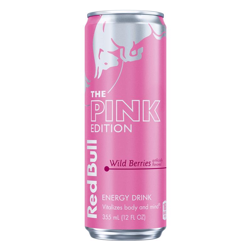 Red Bull Pink Edition Wild Berries Caffeine Beverage 12 oz 1 pk (Pack of 24)