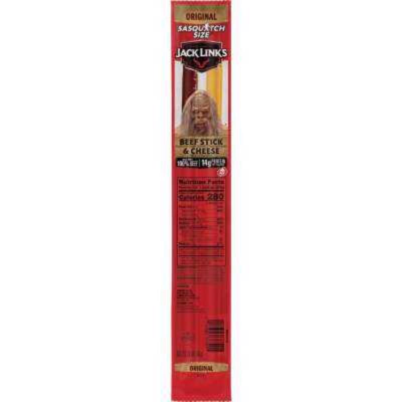 Jack Link's Original Beef Stick and Cheese 2.45 oz Packet (Pack of 12)