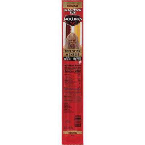 Jack Link's Original Beef Stick and Cheese 2.45 oz Packet (Pack of 12)