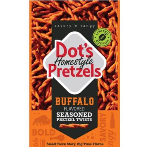 Dot's Homestyle Buffalo Pretzels 5 oz Bagged (Pack of 10)
