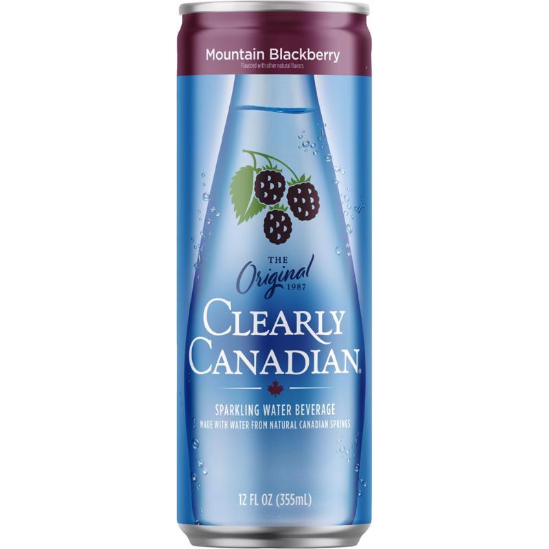 Clearly Canadian Black Berry Sparkling Spring Water 12 fl. oz. 1 pk (Pack of 6)