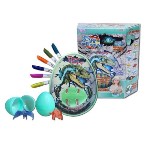 Hey Buddy Hey Pal Eggmazing Decorador de huevos de dinosaurio multicolor 9 piezas