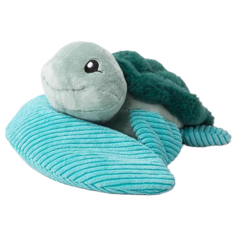 Hugimals World Hugarounds Sidney la Tortuga Marina Fular con peso para cuello y hombros Azul (Paquete de 4)