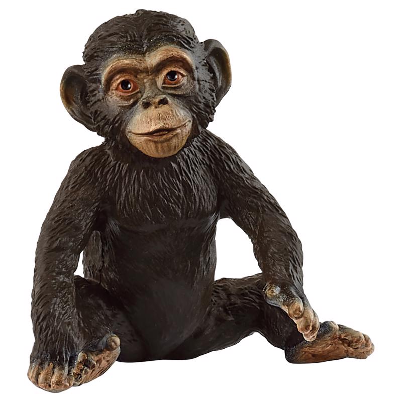 Schleich Chimpanzee Cub Figurine Brown/Black (Pack of 5)