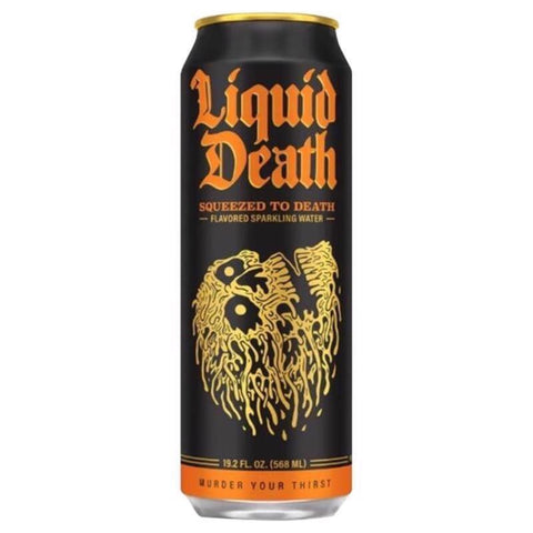 Liquid Death Squeezed to Death Sparkling Natural Mineral Water 19.2 fl. oz. 1 pk (Pack of 12)