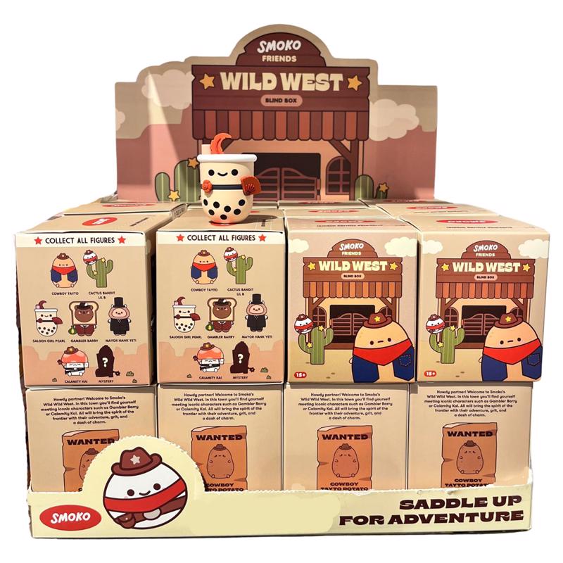 Smoko Wild West Friends Blind Box Figure Multicolored (Pack of 24)