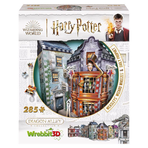 Wrebbit3D Harry Potter Weasleys' Wizard Wheezes & Daily Prophet 3D Jigsaw Puzzle Multicolored 285 pc