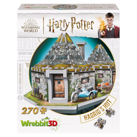 Rompecabezas 3D Wrebbit3D Harry Potter La cabaña de Hagrid Multicolor 270 piezas