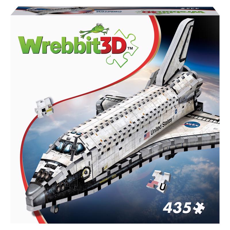 Rompecabezas 3D Wrebbit3D del transbordador espacial Orbiter, blanco, 435 piezas