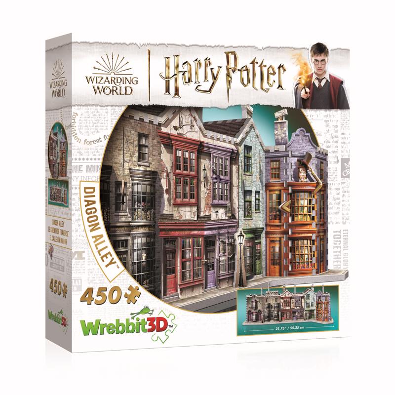 Rompecabezas 3D Wrebbit3D Harry Potter Callejón Diagon Multicolor 450 piezas