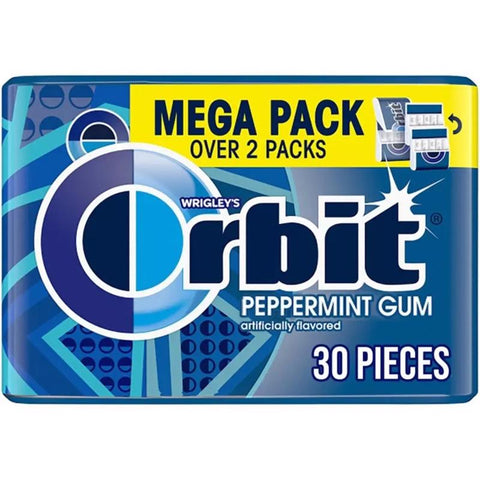Orbit Sugar Free Peppermint Chewing Gum 30 pk (Pack of 6)