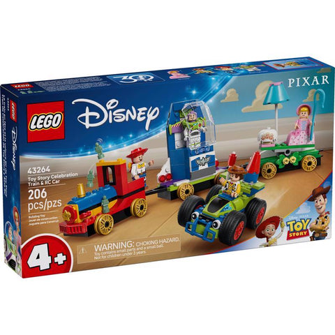 LEGO Disney Toy Story Celebration Train and RC Car Building Set Multi 206 pc