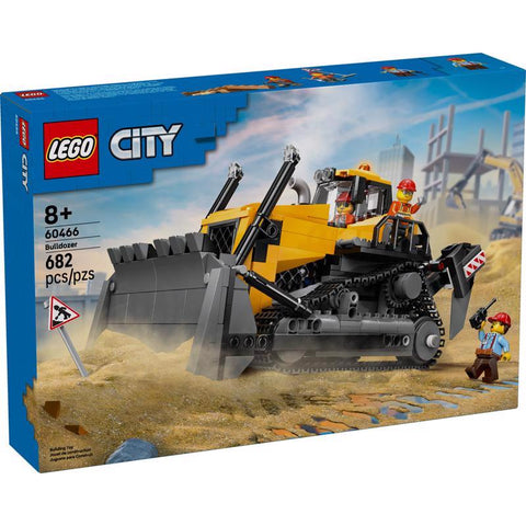LEGO Yellow Bulldozer City Building Set Multi 682 pc