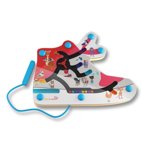Juguete de viaje magnético de laberinto para emparejar colores Clever Kicks de Upbounders
