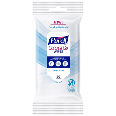 Purell Fresh Scent Wipes Hand Sanitizing Wipes 20 wipes (Pack of 12)
