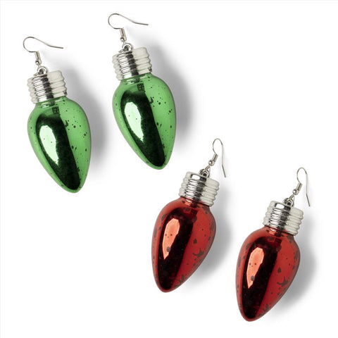 Holiday Frost Light-Up Earrings 1 pk (Pack of 24)