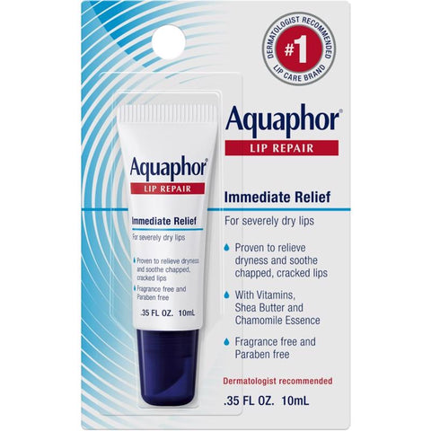 Beieersdorf Aquaphor No Scent Replenishing Lip Balm 0.35 oz 1 pk (Pack of 6)