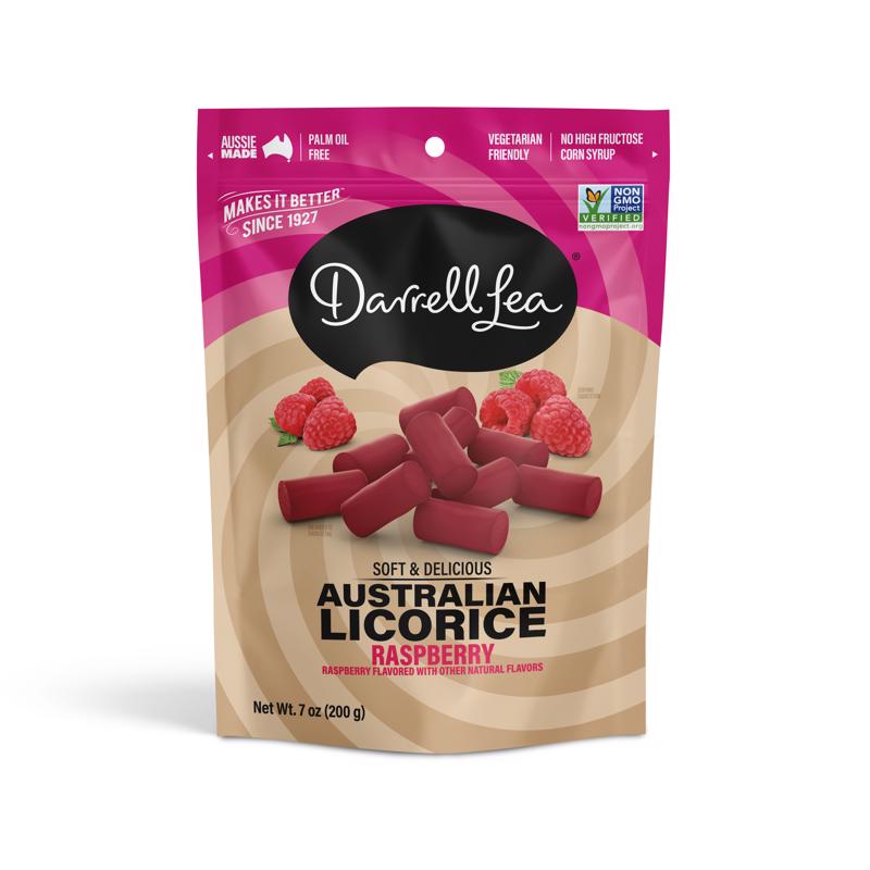 Darrell Lea Raspberry Licorice Candy 7 oz