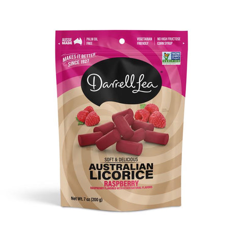 Darrell Lea Raspberry Licorice Candy 7 oz