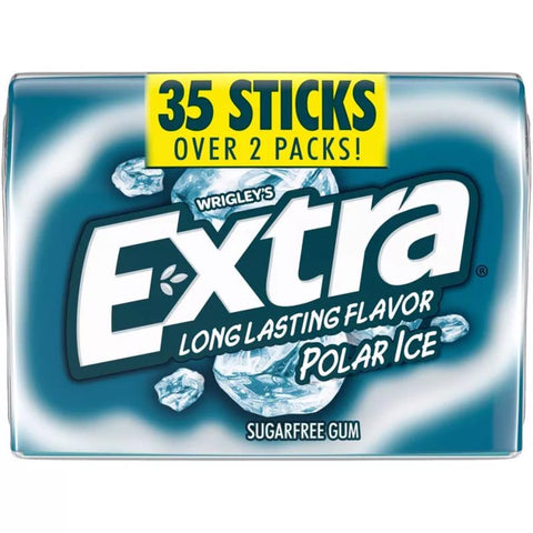 Extra Sugar Free Polar Ice Chewing Gum 1 pk (Pack of 6)