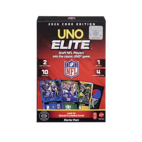 Mattel UNO Elite NFL 2025 Core Edition Starter Pack Card Game