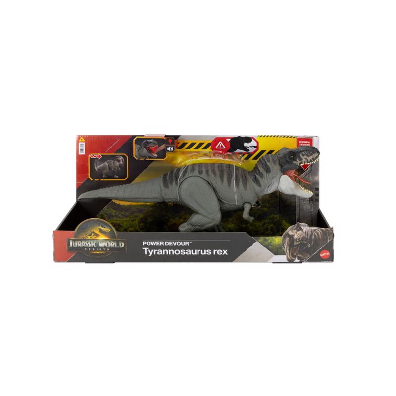 Juguete de dinosaurio Tyrannosaurus Rex Devorador de Energía de Jurassic World Rebirth