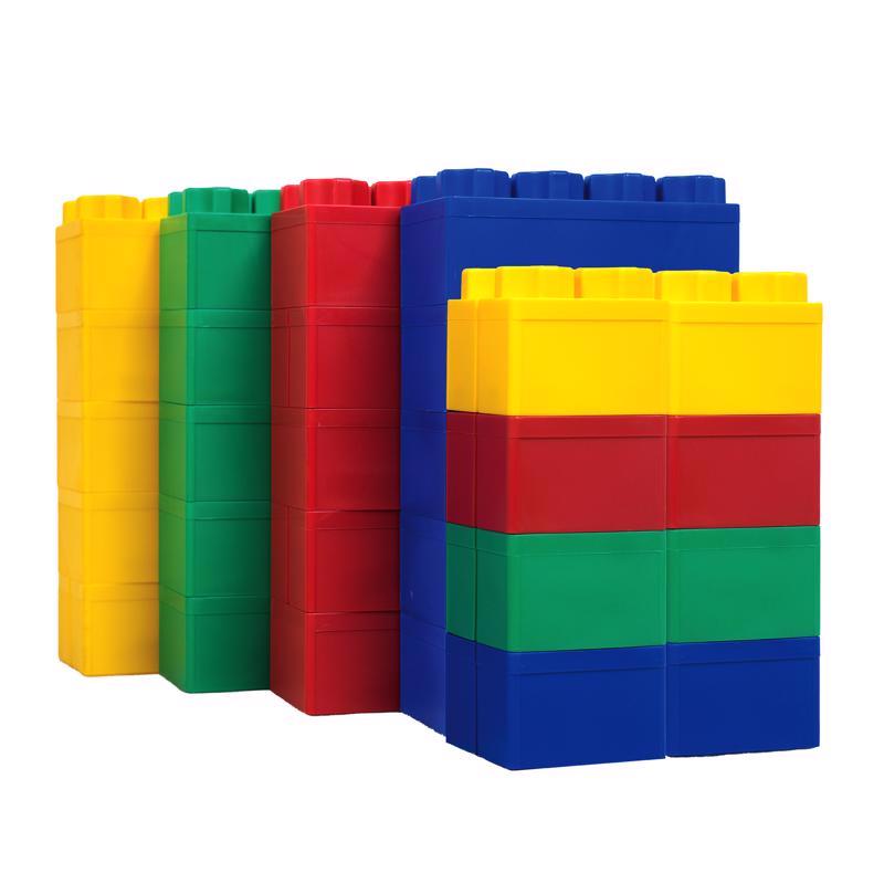 Set para principiantes Biggo Blocks, bloques de construcción Jumbo surtidos, 28 piezas