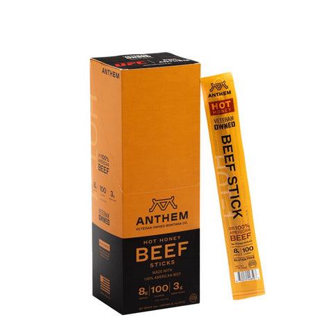 Anthem Snacks Hot Honey Beef Stick 24 oz Boxed (Pack of 24)