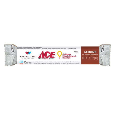 World's Finest Chocolate Almond Chocolate Bar 1.3 oz (Pack of 60)