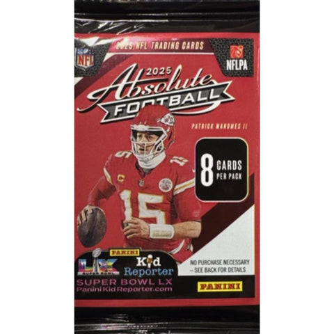 Panini 2025 Absolute Football Retail Pack Trading Cards (Pack of 24)