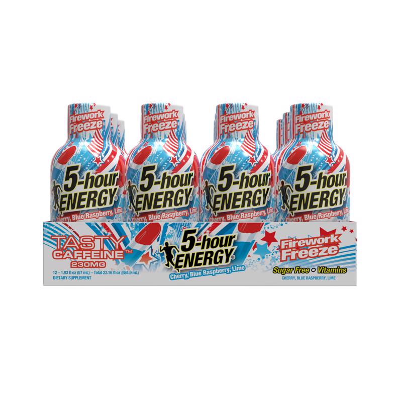 5-hour Energy Fireworks Freeze Sugar Free Assorted Energy Shot 1.93 fl. oz. (Pack of 12)