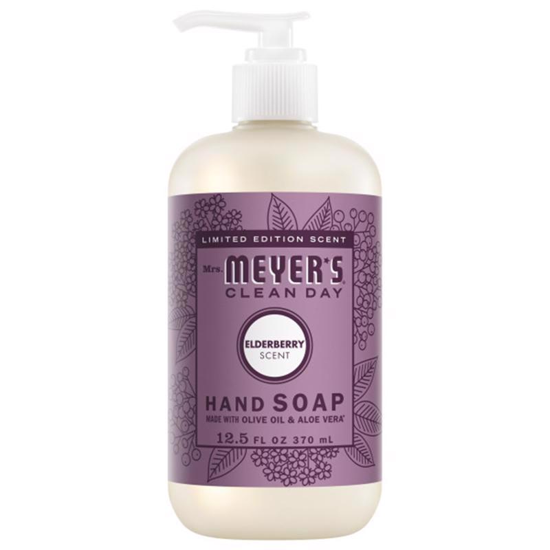 Mrs. Meyer's Clean Day Elderberry Scent Liquid Hand Soap 12.5 fl. oz. (Pack of 6)