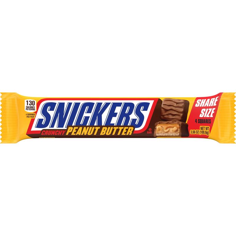 Snickers Peanut Butter Squared Candy 3.56 oz (Pack of 18)