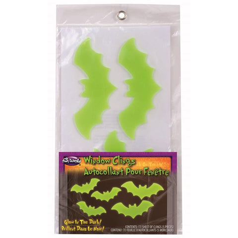 Fun World Ghosts/Bats Clings Halloween Decor (Pack of 48)
