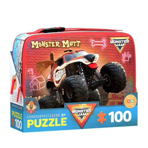 Rompecabezas Eurographics Monster Mutt Lunch Bag de 100 piezas