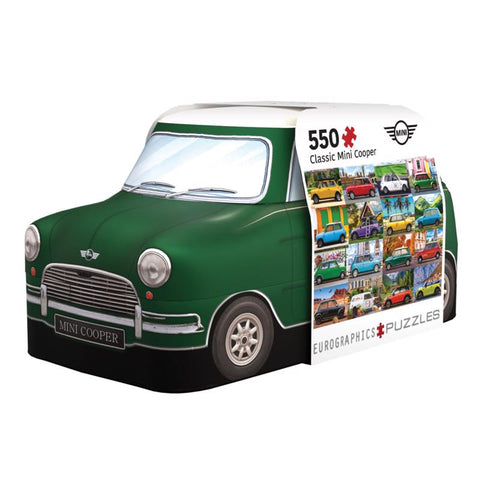 Eurographics Mini Cooper Shaped Tin Puzzle 550 pc