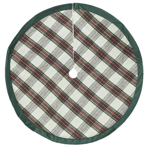 Dyno Plaid Tree Skirt 48 in. (Pack of 4)
