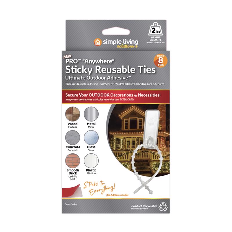 Simple Living Solutions Sticky Clips 1 pk (Pack of 12)