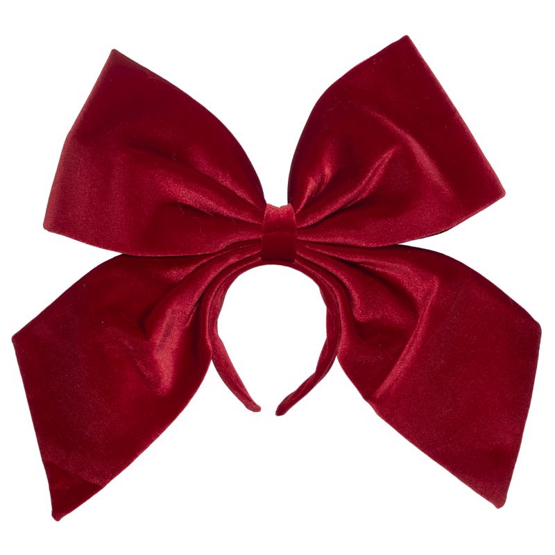 Dyno Oversized Red Bow Headband 1 pk (Pack of 6)