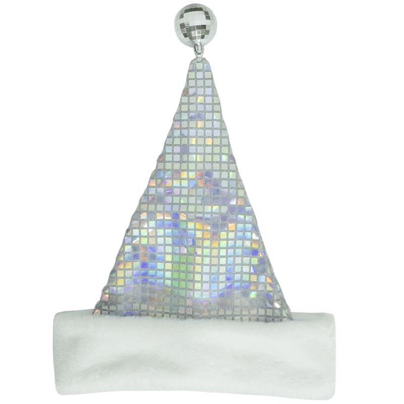 Dyno 17 in. Sequin Iridescent Santa Hat 1 pk (Pack of 12)