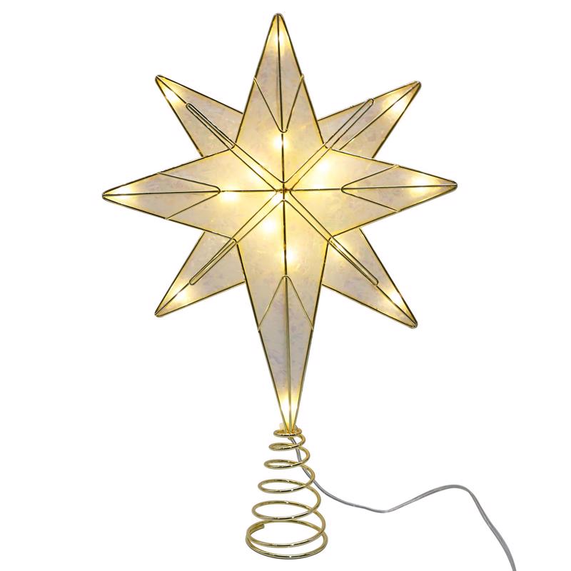 Celebrations LED Warm White Star of Bethlehem Tree Topper 12 in. (Pack of 8)
