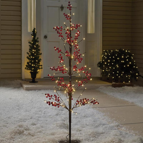 Celebrations LED Warm White Tree 48 in. Yard Decor