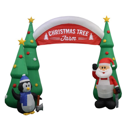 Celebrations Arco inflable de árbol de Navidad de 11 pies