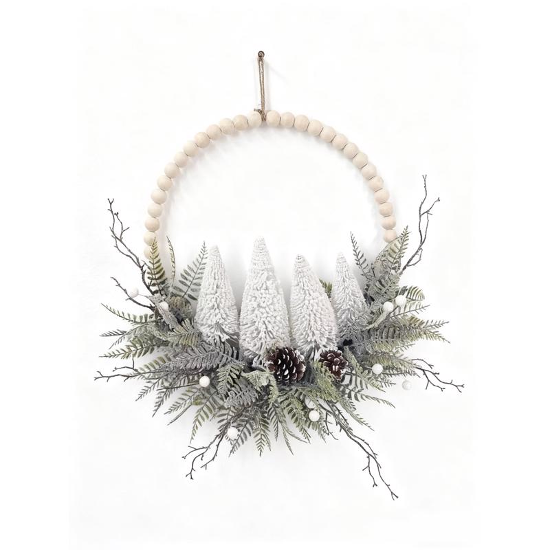 Decra Lite 20 in. D Frosty Wreath (Pack of 4)