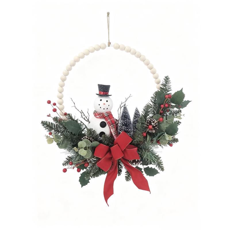 Decra Lite 20 in. D Snowman Wreath (Pack of 4)