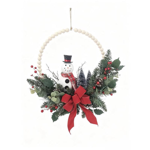 Decra Lite 20 in. D Snowman Wreath (Pack of 4)