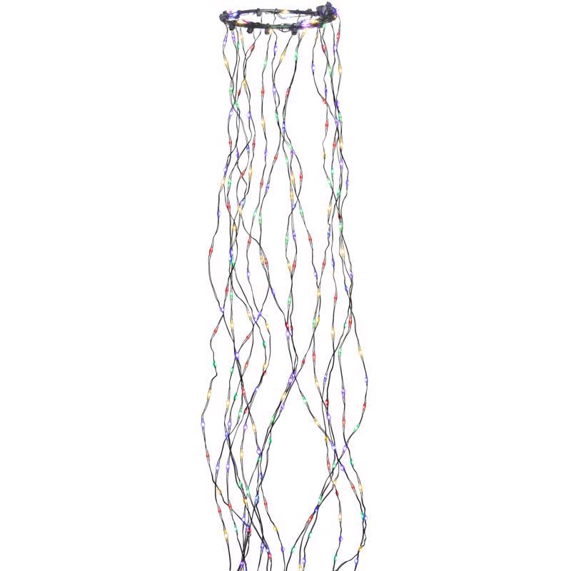 Celebrations Cascade LED Micro Multicolored 832 ct String Christmas Lights 8 ft.